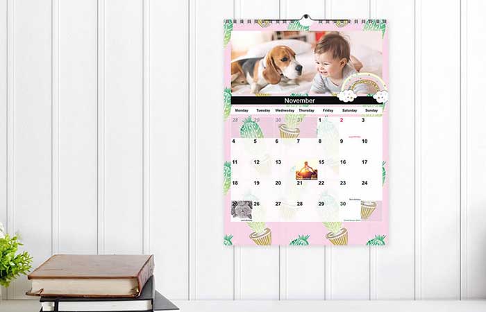 create personalised calendar